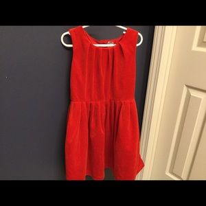 Velvet red dress